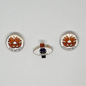 Snowmass Lapel Pins Lot of 3 Orange Blue White Colorado Ski Resort